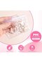 Jewelry bags 80pc transparent 6x8/8x12cm reusable storage. - 2