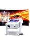 Dual-Screen Smart Projector features a 7-inch touchscreen and a 2.7-inch LCD screen | 200 lumens LED backlight | 250-inch screen size - 2