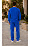 Men's 3D Predator Eagle Printed Tracksuit Set/Round Neck Sweatshirt and Sweatpants 2-Piece Set - 2