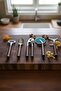Nilo 5-Piece Acacia Stainless Set (Opener, Ice Cream Spoon, Garlic Crusher, Pizza Cutter, Peeler) - 2
