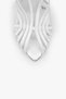 Women's Aliva White Satin Heeled Shoes - 3