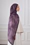 Antique Floral Patterned Soft Shawl Lavender - 6