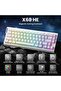 لوحة مفاتيح الألعاب بأسلاك ATTACK SHARK X68 HE بتردد 8000 هرتز واستجابة سريعة، ودقة 0.01 مم مع مغناطيس. - 2