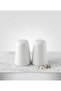 Por Land Porcelain White 2-Piece Salt and Pepper Shaker Set 7 cm |   Stylish and Elegant Spice Rack Set |   Tableware Presentation Accessory - 3