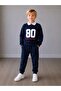 Boys' 80 Printed 2-Ply Cotton 6-14 Years Old Top and Bottom 2-Piece Set - 2