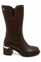 Malandosa Genuine Leather Orthopedic Women's Boots Brown - 2