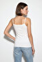 Women's Thin Strap Basic Athlete Top White - 5