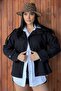 Women's Stand Collar Trench Coat Jacket |   Belted Cashmere Trench Coat - 6