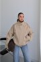 Beige Buca Stand Collar Bomber Jacket - 3