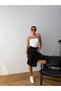 Women's 100% Linen High Waist Elastic Shorts with Pockets – Comfortable Fit Summer Natural Linen Shorts - 5
