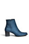 G654013102 Navy Blue Suede Low Heeled Women's Boots - 5