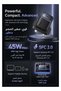 45W USB-C PD Ultimate Mini GaN Fast Charger, UK Plug, Black Single Port Type-C Wall Adapter - 2