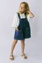 La Ciel Paris Girls' Denim Overalls Blue - 3