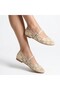 Floral Embroidered Tulle Ballerinas - Stylish Mary Jane Buckle Casual Women's Shoes