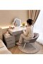 Makeup Vanity Table Dressing Table Flip Mirror With Drawers And Chair - 2
