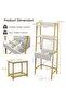 Vanity Desk Set with Stool Makeup Vanity Table with Mirror Small Makeup Vanity Dressing Table for Small Spaces Makeup Dressing Table Set for Bedroom - 2