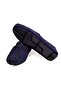 Dark Blue Color Laceless Genuine Leather Men's Shoes - 2