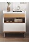 Large-capacity MDF Engineering Board Storage Home Bedside Coffee Table And Nightstand With Drawer