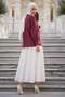 Ruffled Front Shirt Dusty Rose Hm2949 - 4