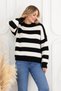 Women's Striped Oversize Sweater - 2