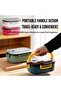 1200ml Premium Leak-Proof Lunch Box with Compartments and Cutlery (Spoon & Fork) - 4