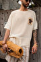 Michelangelo Beige 100% Cotton Double Size Men's Tshirt - 5