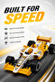 Formula Car 1:24 Scale Die-Cast Racing Model for Kids Ages 3+ – Yellow & White Open-Wheel Race Car Toy with Detailed Graphics, Rolling Wheels & Display Box - 8