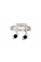 Silver Color Metal Ring with Musical Notes Figure – Stylish Accessory for Music Lovers - 3