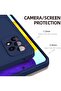 Case for Galaxy A52 Back Cover Black Slim Fit for Soft TPU Cover Flexible Silicone Cover Matte Blue - 3