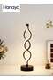 LED Table Lamp Line Lamp Wave Curved Bedside Lamp Dimmable Metallic Bedside Lamp Plug - in Reading