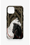 iPhone 14 Compatible Noble Lover Horses Patterned Silicone Case - 2