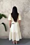 Yellow Dress with Transparent Inner Lining - 5