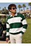 Segmented Color Half Zipper Polo Neck Sweatshirt with Fleece Inside Unisex - 2