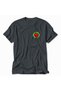 Geometric Strawberry Design T-Shirt - Smoked - 5