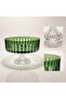 Crystal Cut Decor Sandra Presentation Bowl - Glass Bowl 25cm - 2