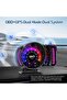 شاشة عرض HUD للسيارة - OBDⅡ+GPS، التعرف على الإيماءات، وظائف إنذار متعددة، عداد السرعة للمركبات - 5