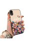 iPhone Xr Compatible Silicone Edge Hard Back Case Couple Phone Case with Floral Pattern