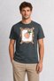 Rustic Peach Graphic T-Shirt - Smoked
