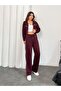 Women's Modal Fabric Wide-Leg Striped Tracksuit Set - 6