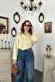 Yellow Embroidered Oversize Shirt - 3