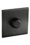 TOEFL dimmer switch | 1000 W | 7x7cm | black piano | flush wall installation - 2