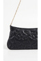 Star Patterned Chain Strap Portfolio Handbag and Shoulder Bag Lined Clutch Bag - 3