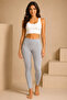 Black & Gray Women's 2-Piece Combed Cotton Tights 95% Cotton 5% Elastane |   Comfortable Home Leggings - 4