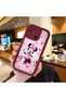 Xiaomi Redmi 10C Compatible Case Camera Protector Minnie Pattern Maroon Lover Couple Silicone Phone Case