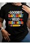 تي شيرت بطباعة جرافيكية باللون الأسود بعبارة "Goodbye Elementary Hello Middle Graduation Back To School" - 2