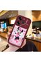 Tecno Pova 6 Compatible Case Camera Protector Minnie Pattern Burgundy Lover Couple Silicone Phone Case