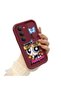 Redmi 15 5g Compatible Case Camera Protective Cartoon Pattern Maroon Lover Couple Silicone Phone Case - 2