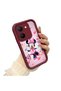 Vivo Y36 5g Compatible Case Camera Protector Minnie Pattern Maroon Loving Couple Silicone Phone Case - 2