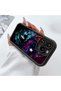 Realme 12 Lite Compatible Black Moon and Stars Case Camera Protector Couple Couple Case Silicone Phone Case - 5