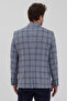 Erode Men's Blue-Brown Polyviscon Fabric Slim Fit Mono Collar Sports Blazer Jacket - 8